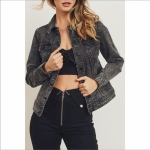 Kendall + Kylie Kontour Acid Wash Denim Jacket